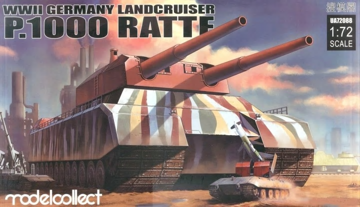 Model Collect UA72088 WWII Germany Landcruiser P.1000 Ratte