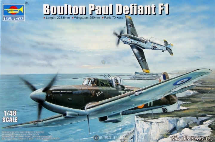 Trumpeter 02899 Boulton Paul Defiant F1 